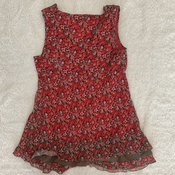 Cassis Red Floral Tank/Tunic - Picture 3 of 3